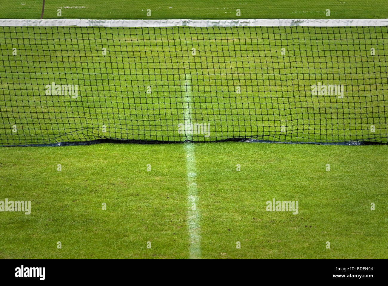 lawn tennis court net Stock Photo