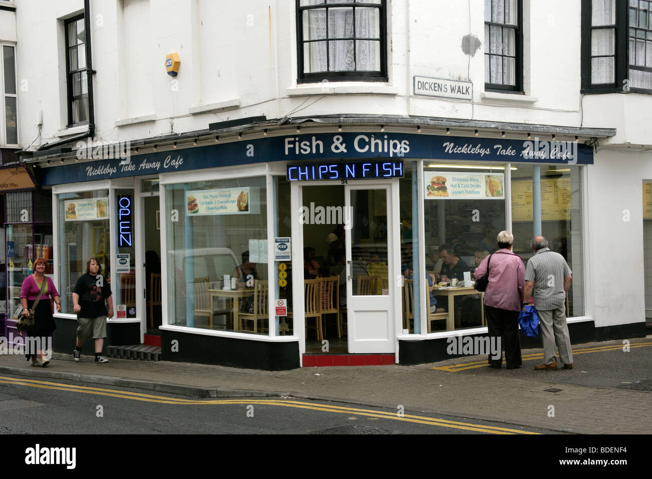 Fish and chips shop in Broadstairs, Kent, UK Stock Photo Alamy