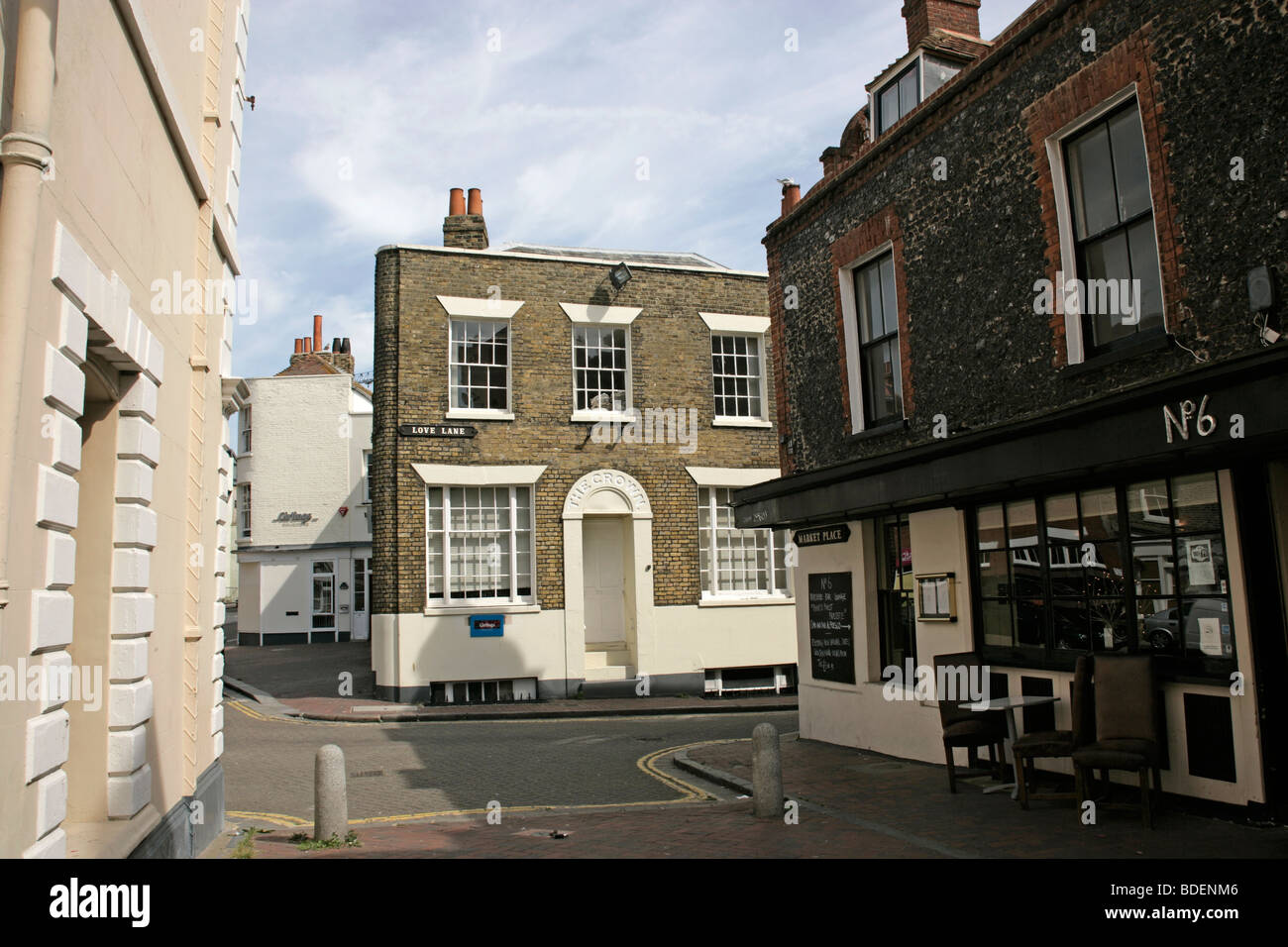 Margate the old town and junction of Market Place and Love lane Stock