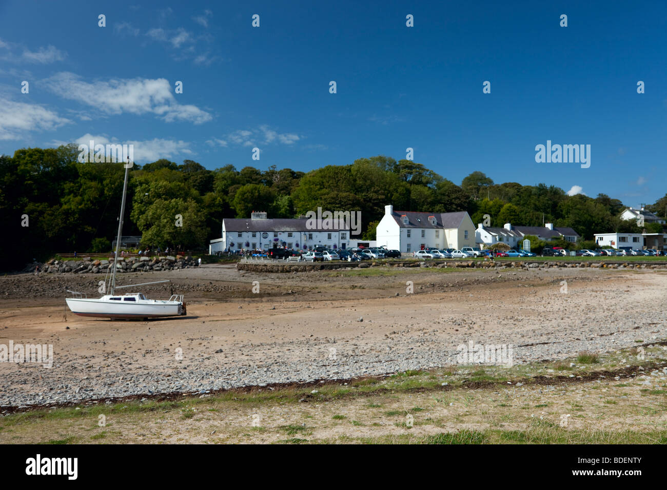 Red Wharf Bay Stock Photo Alamy