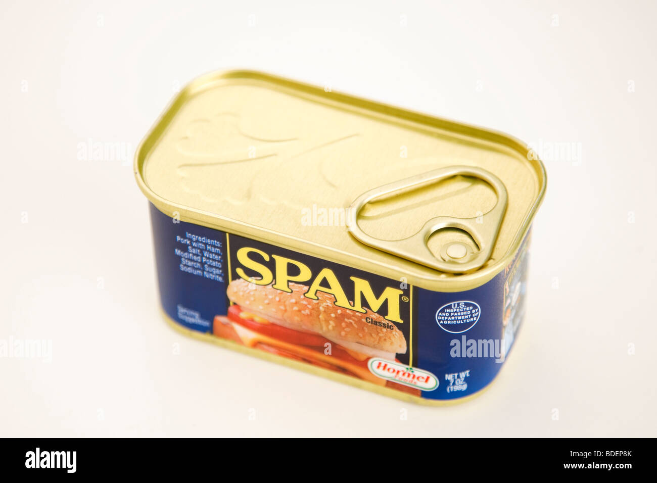 Canned Spam Stock Photo Alamy