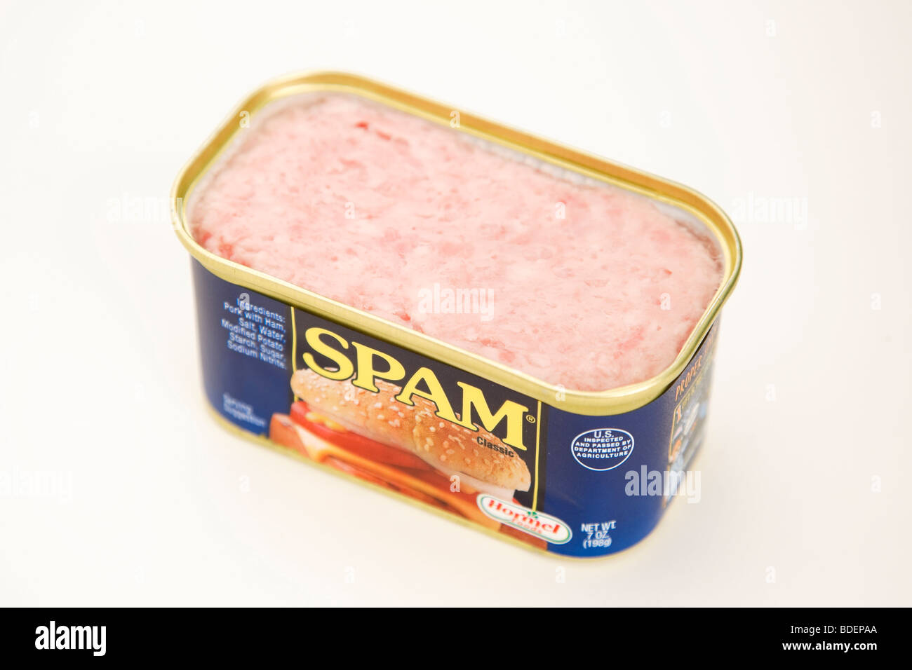 Canned Spam Stock Photo Alamy