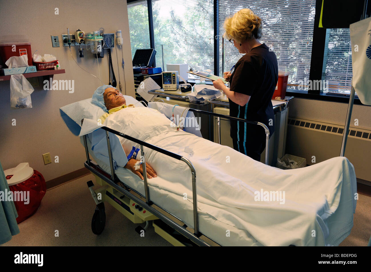 Preparation for Vision correction Cataract eye operation with a Crystalens implant replacement