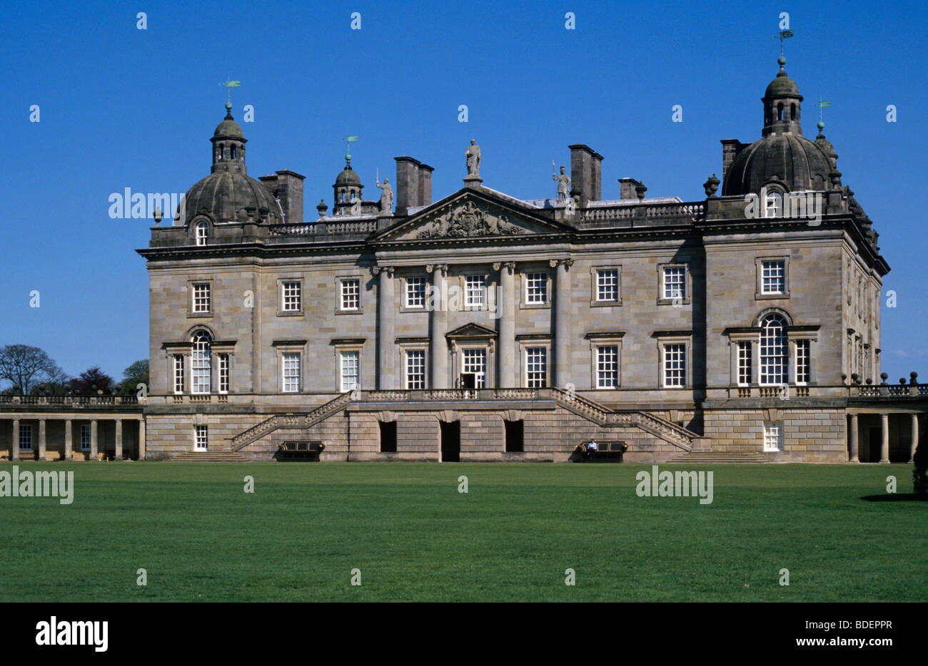 Houghton Hall A magnificent Palladian mansion near New Houghton Stock