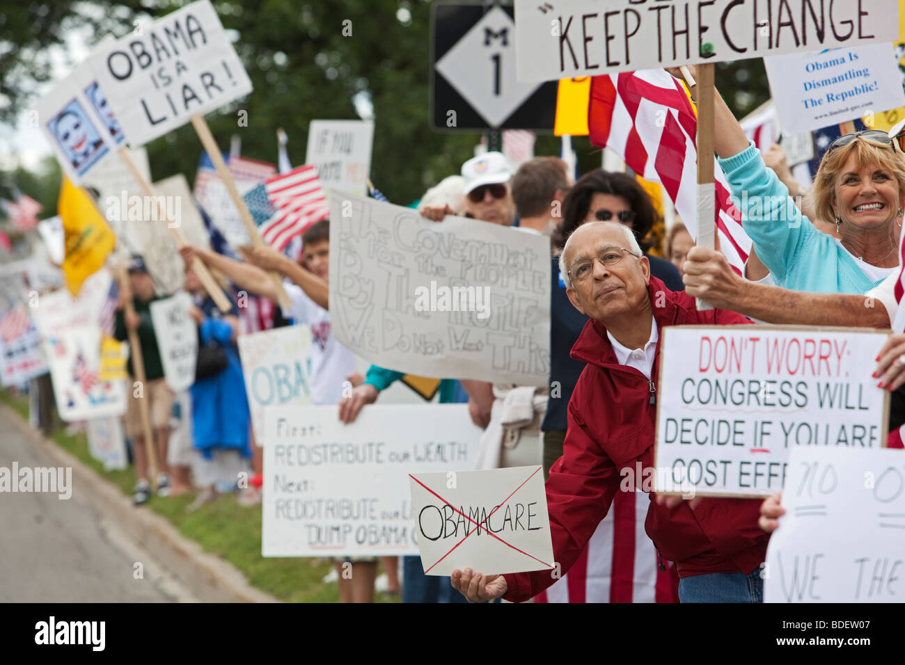 Opponents of Health Care Reform Stock Photo