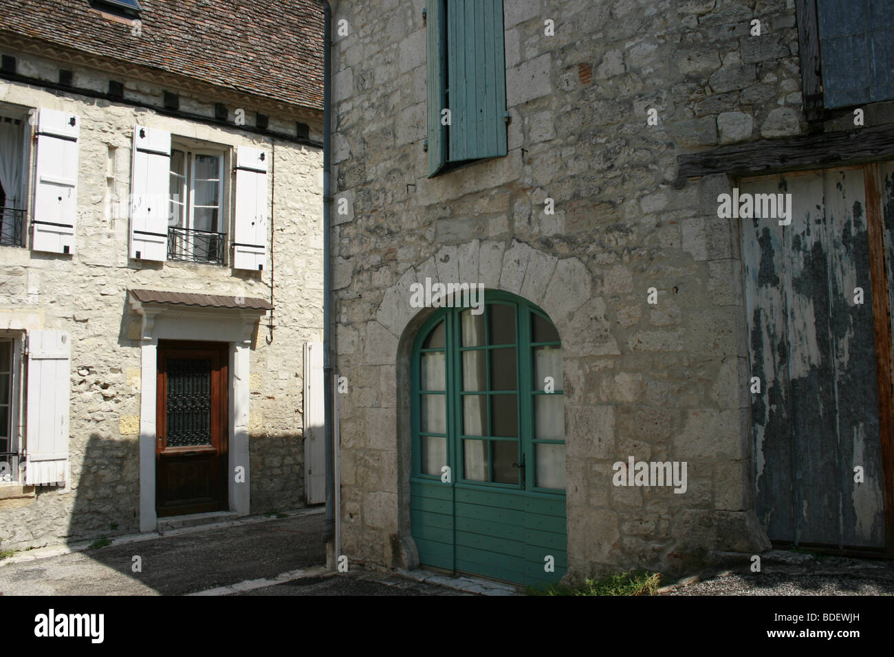 Medieval Bastide of Issigeac, Perigord Pourpre Stock Photo