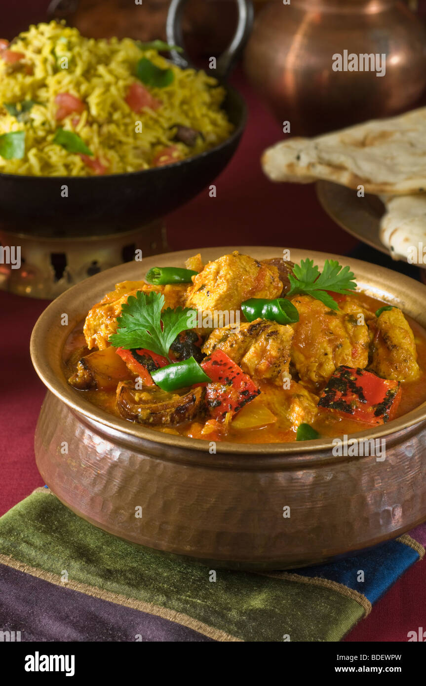 Chicken Jalfrezi India South Asia Food Stock Photo