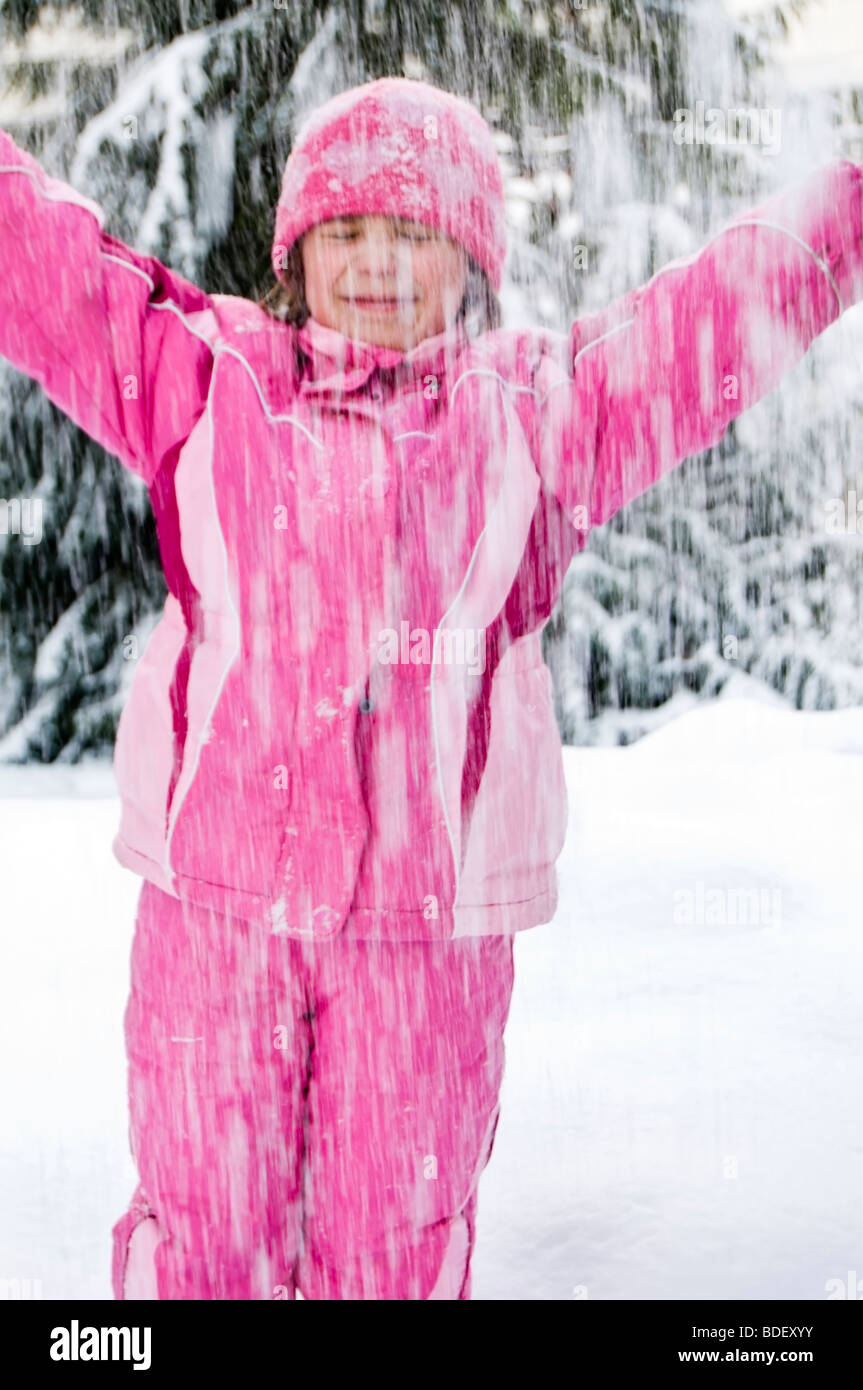 pink snowsuit