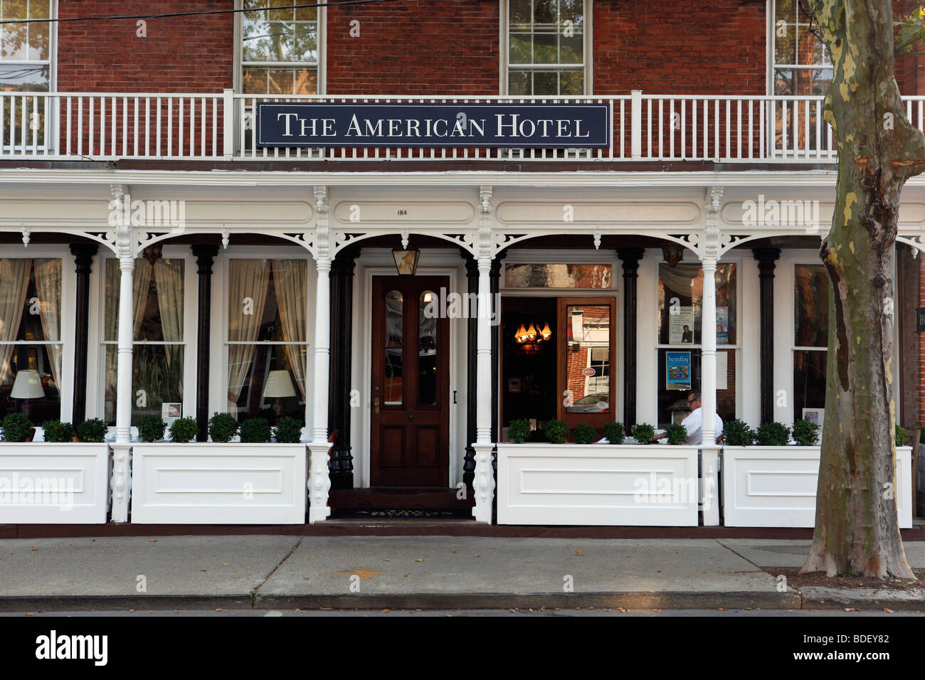 The American Hotel, Main Street, Sag Harbor, New York Stock Photo - Alamy