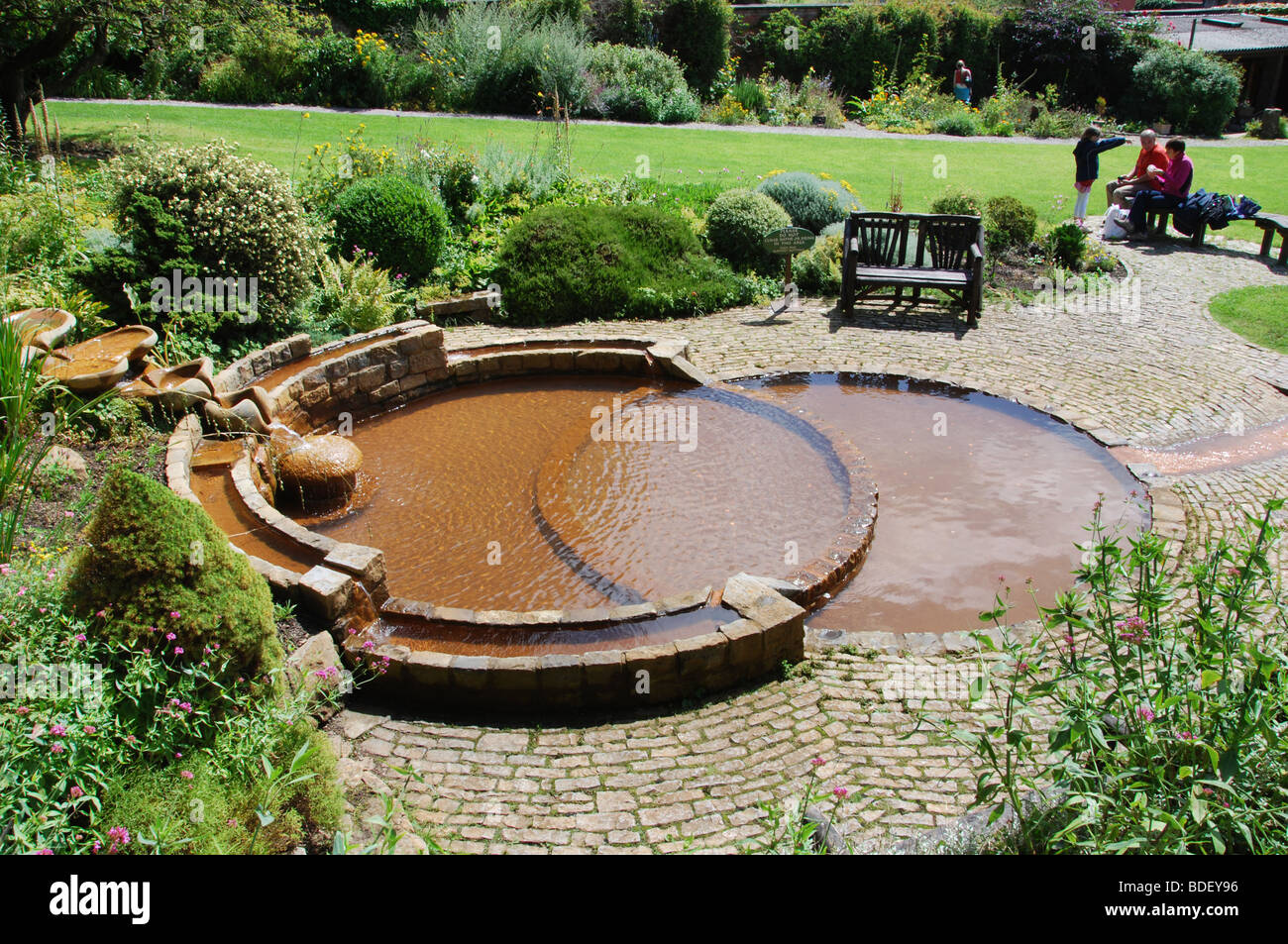 Chalice Well Gardens Glastonbury Somerset England United Kingdom Stock Photo