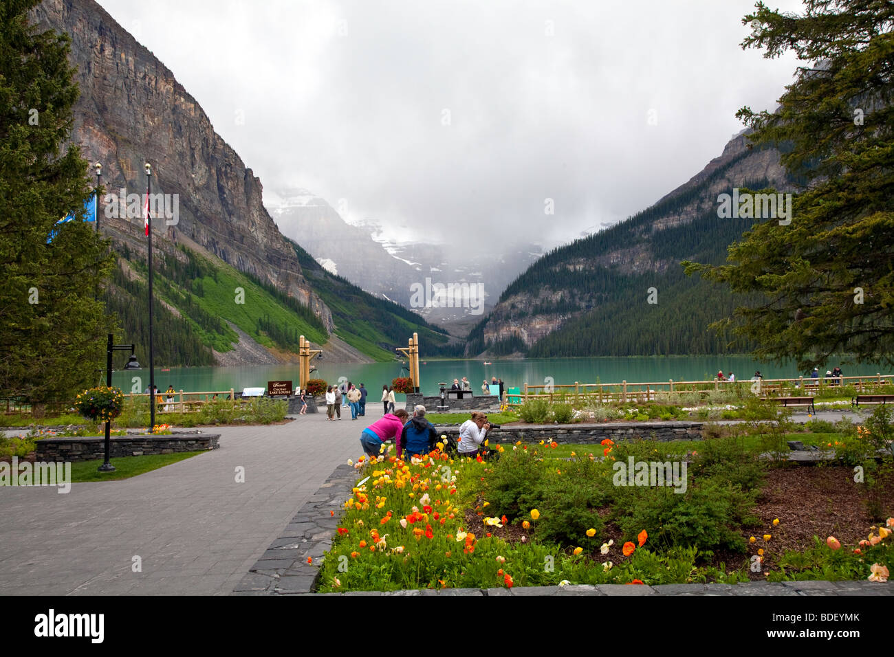 Fairmont Château Lake Louise Hotel in the Canadian Rockies, Alberta ...