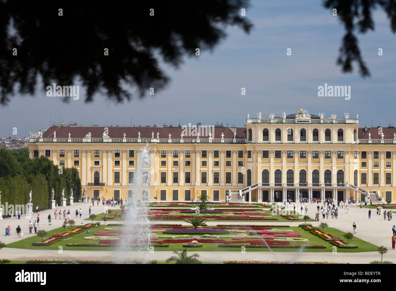 Schönbrunn Palace and gardens, Vienna, Austria Stock Photo