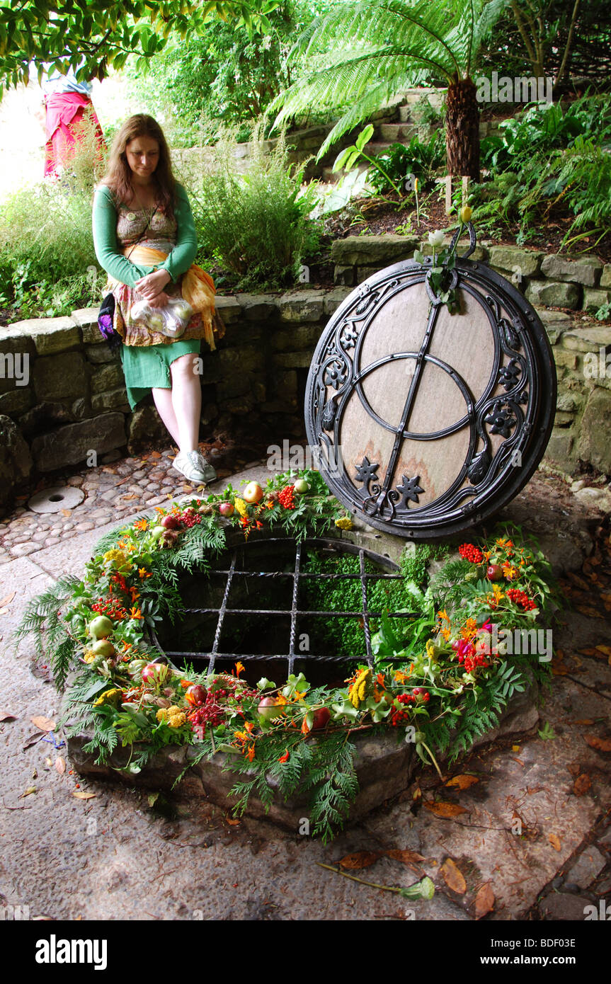 Chalice Well Gardens Glastonbury Somerset England United