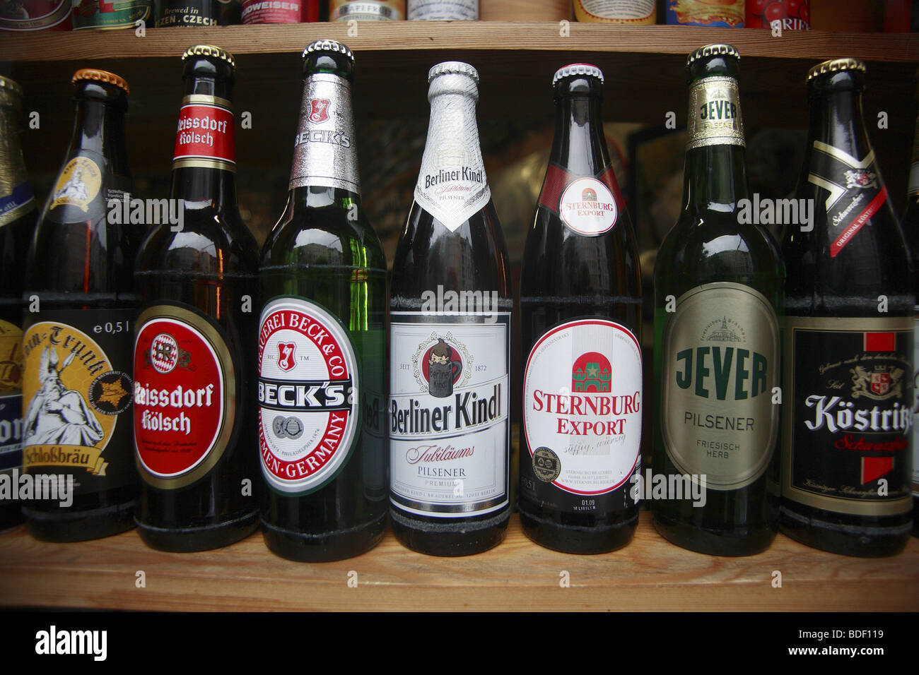 Beer on sale in a Berlin shop Stock Photo Alamy