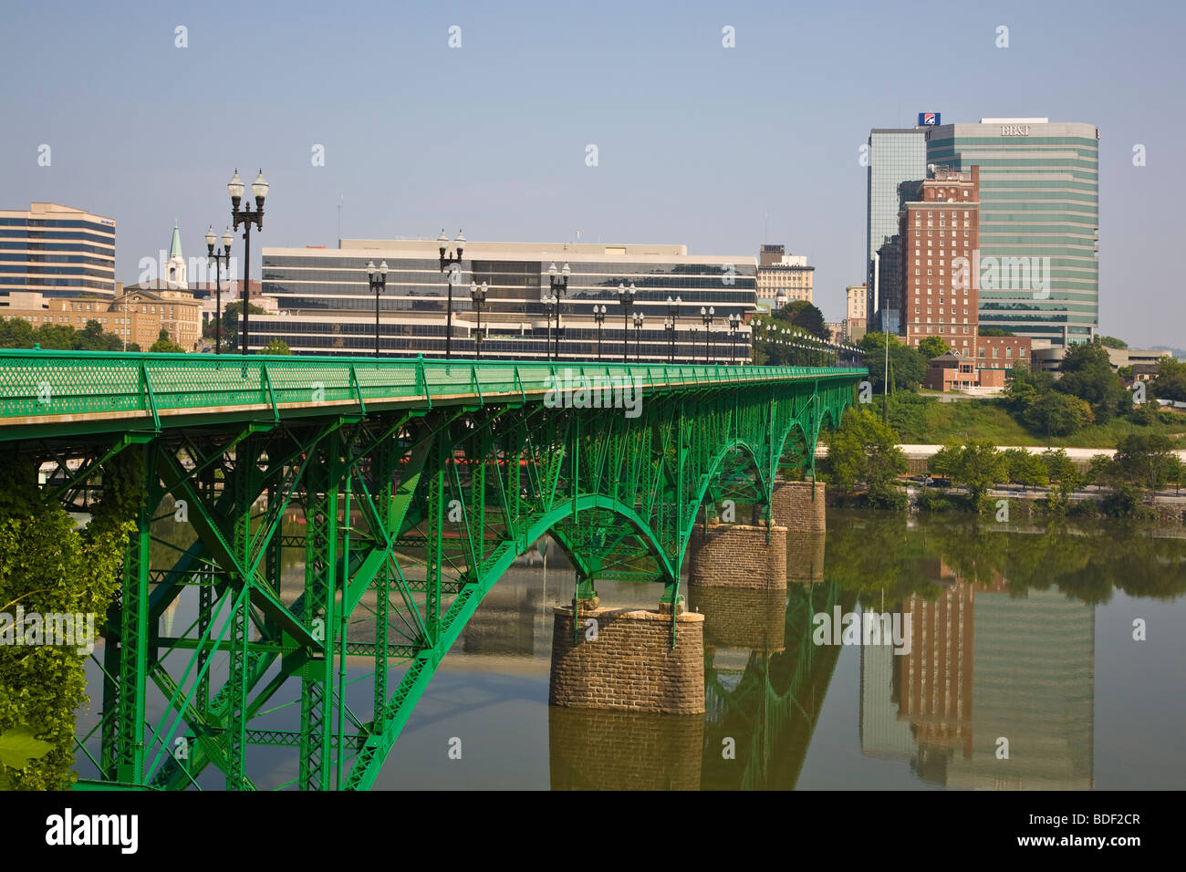 Gay Street Bridge in Knoxville Tennessee Stock Photo