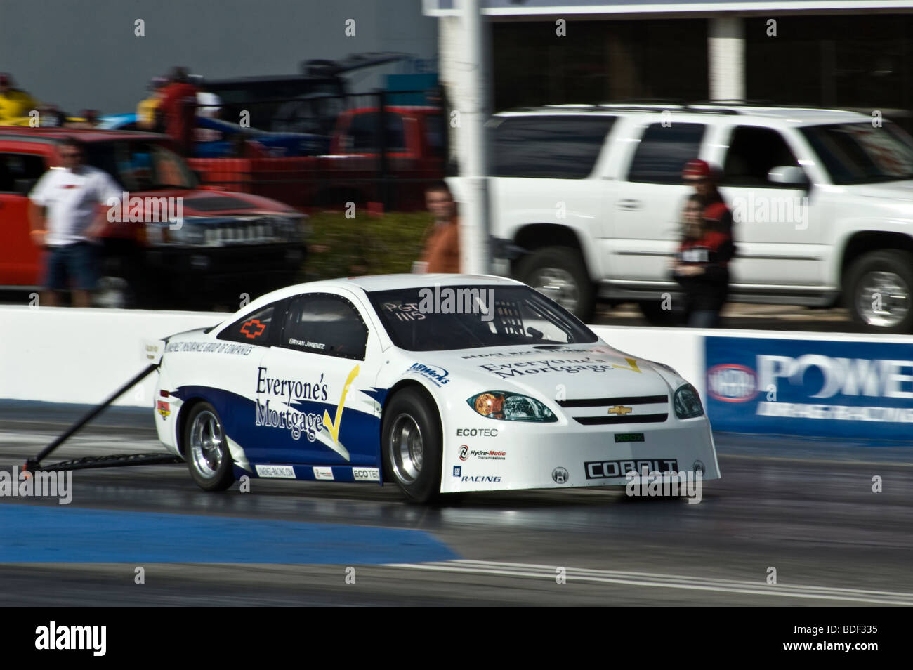 A Chevrolet Cobalt races at a NOPI drag racing event Stock Photo - Alamy