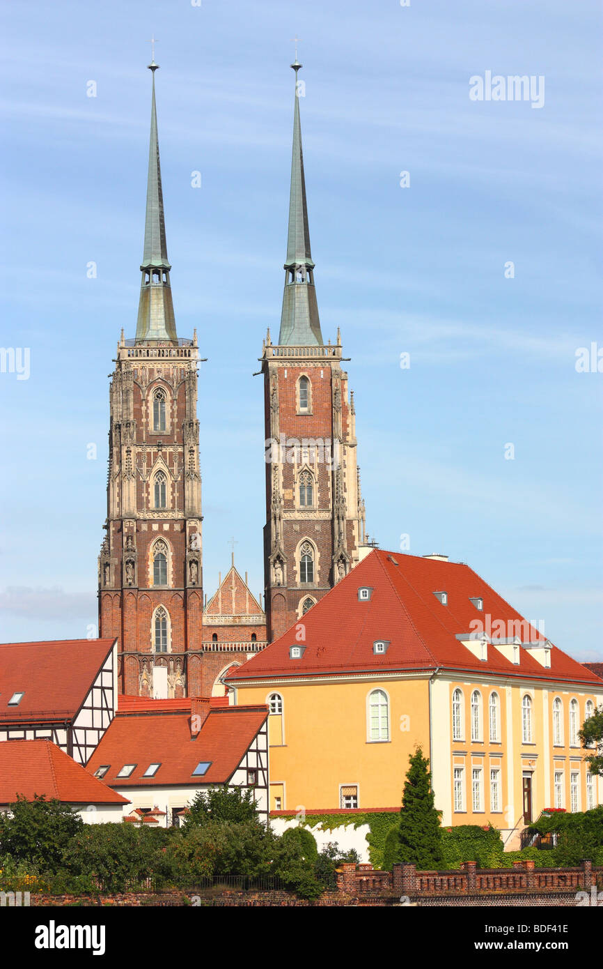 Saint John gothic cathedral Wroclaw Poland Stock Photo - Alamy