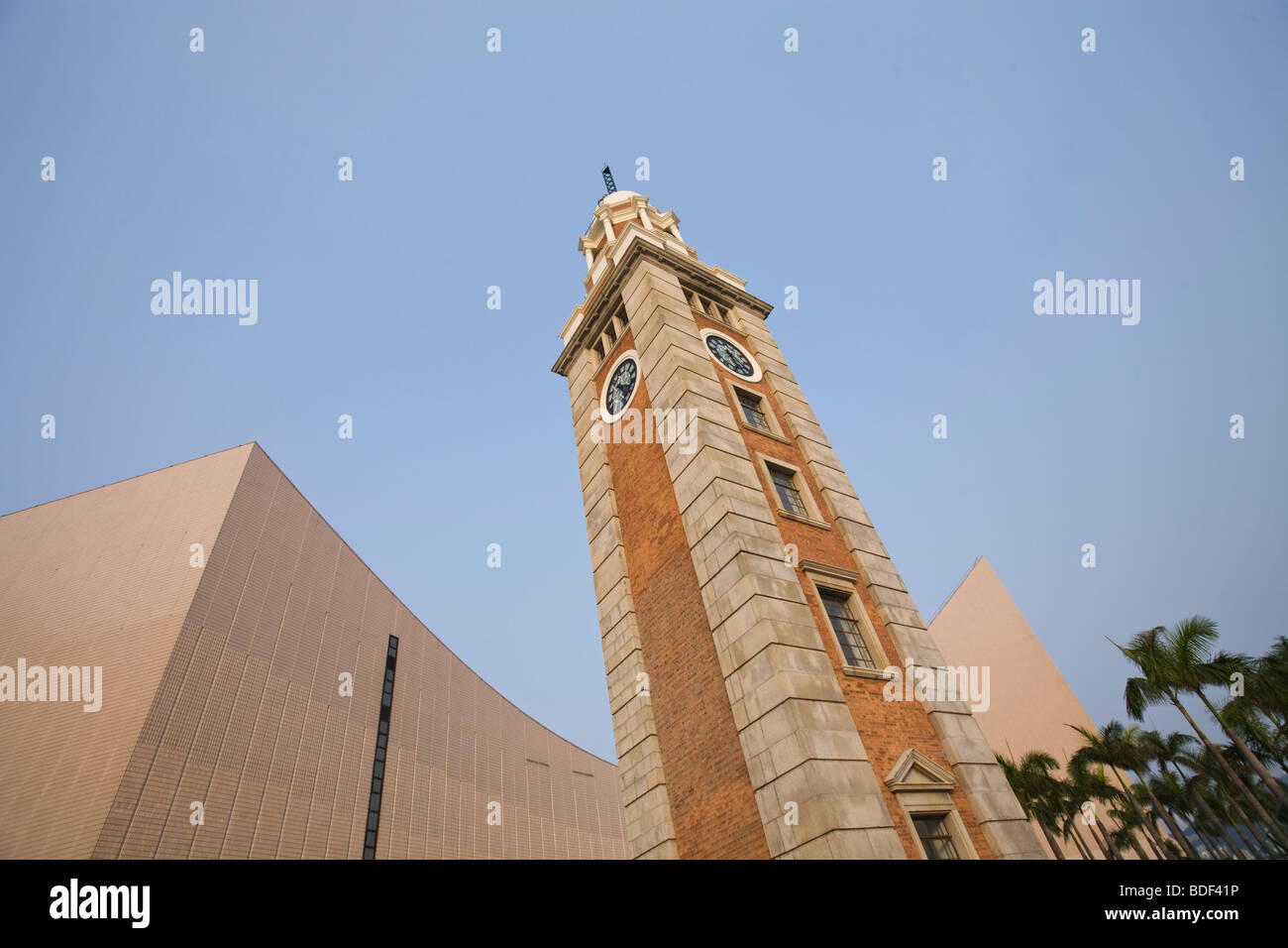 Clock Tower and Cultural Centre, Kowloon, Hong Kong, China Stock Photo