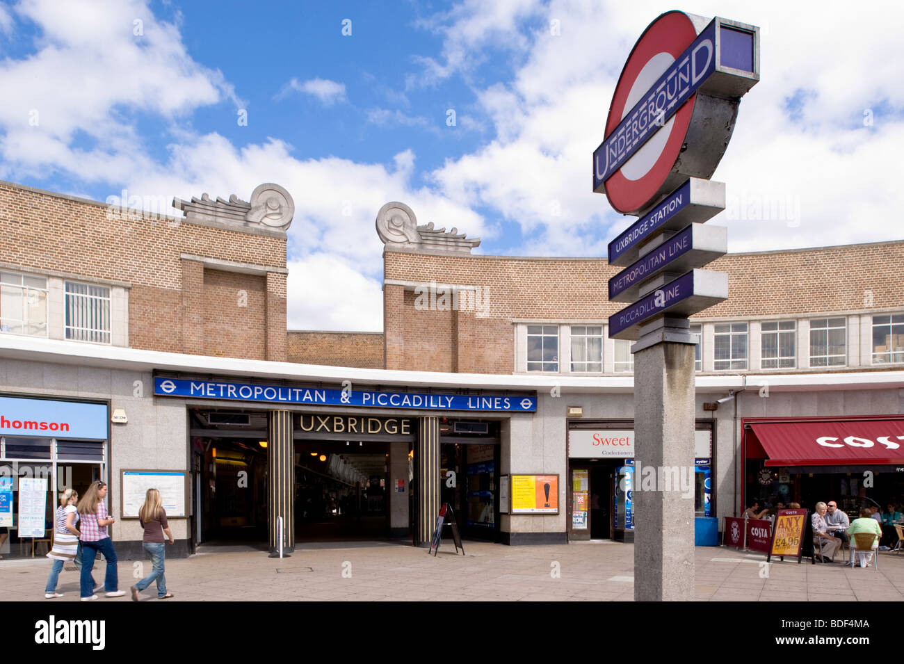 Underground Station, Uxbridge, Middlesex, United Kingdom Stock Photo