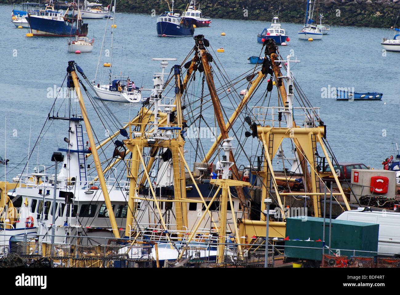rigging of trawlers number 2752 Stock Photo