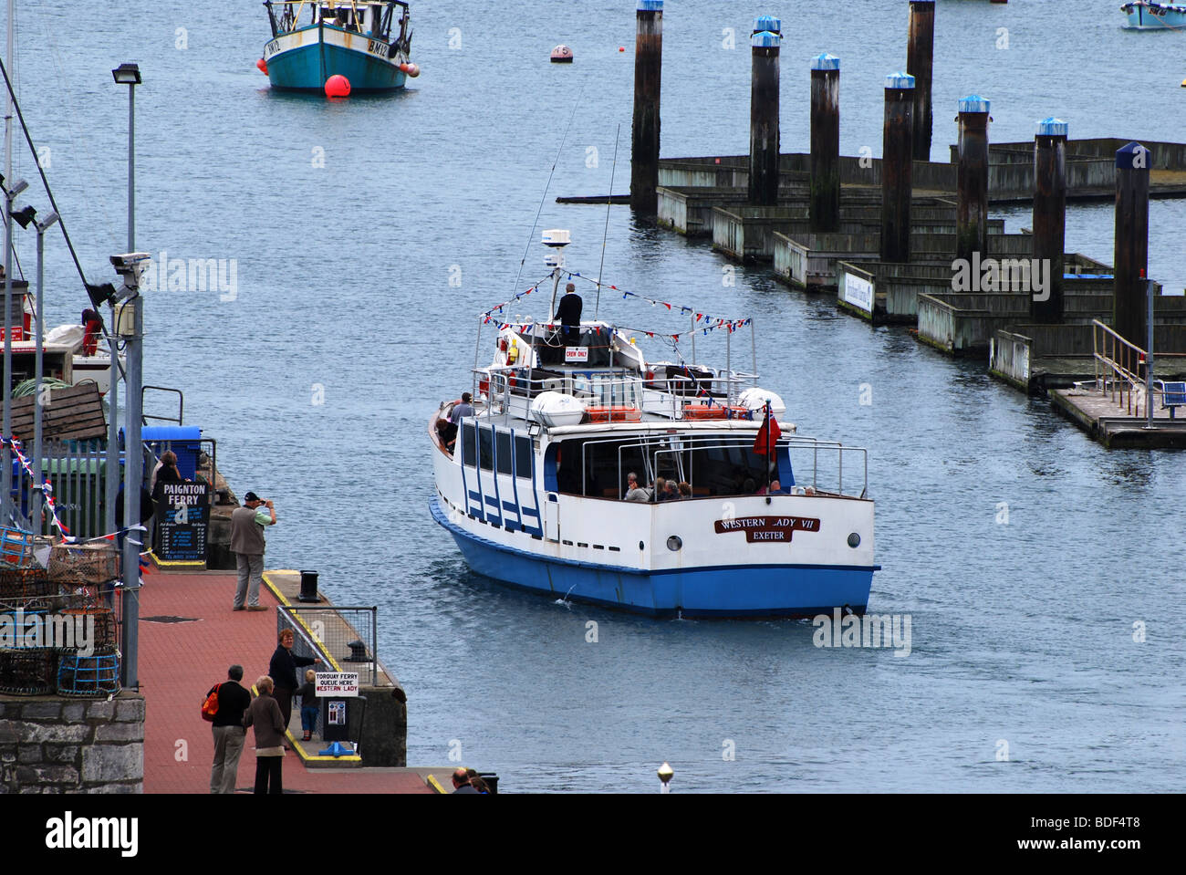 ferry leaving brixham for paignton number 2753 Stock Photo