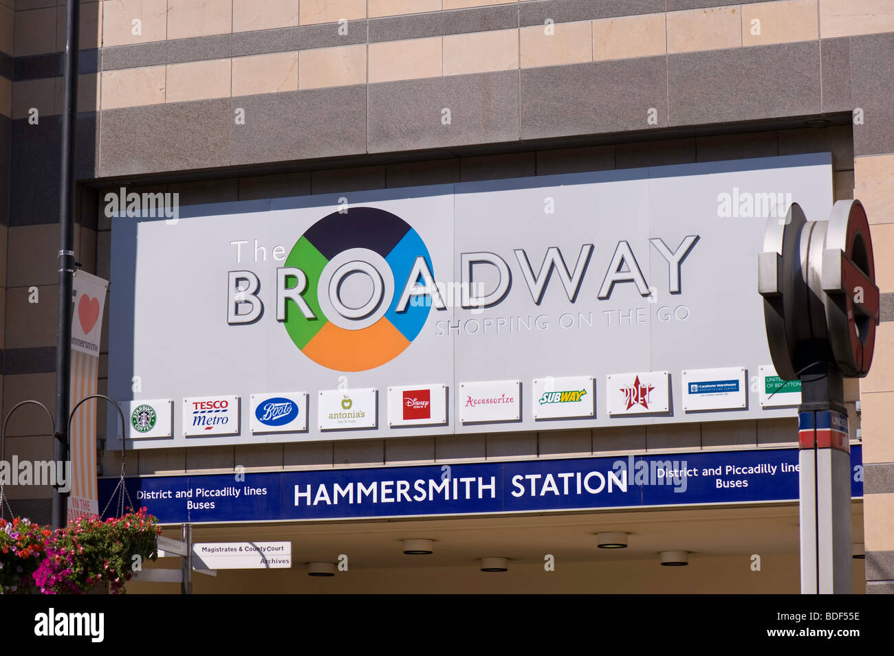 Broadway shopping centre, Hammersmith, W6, London, United Kingdom Stock Photo