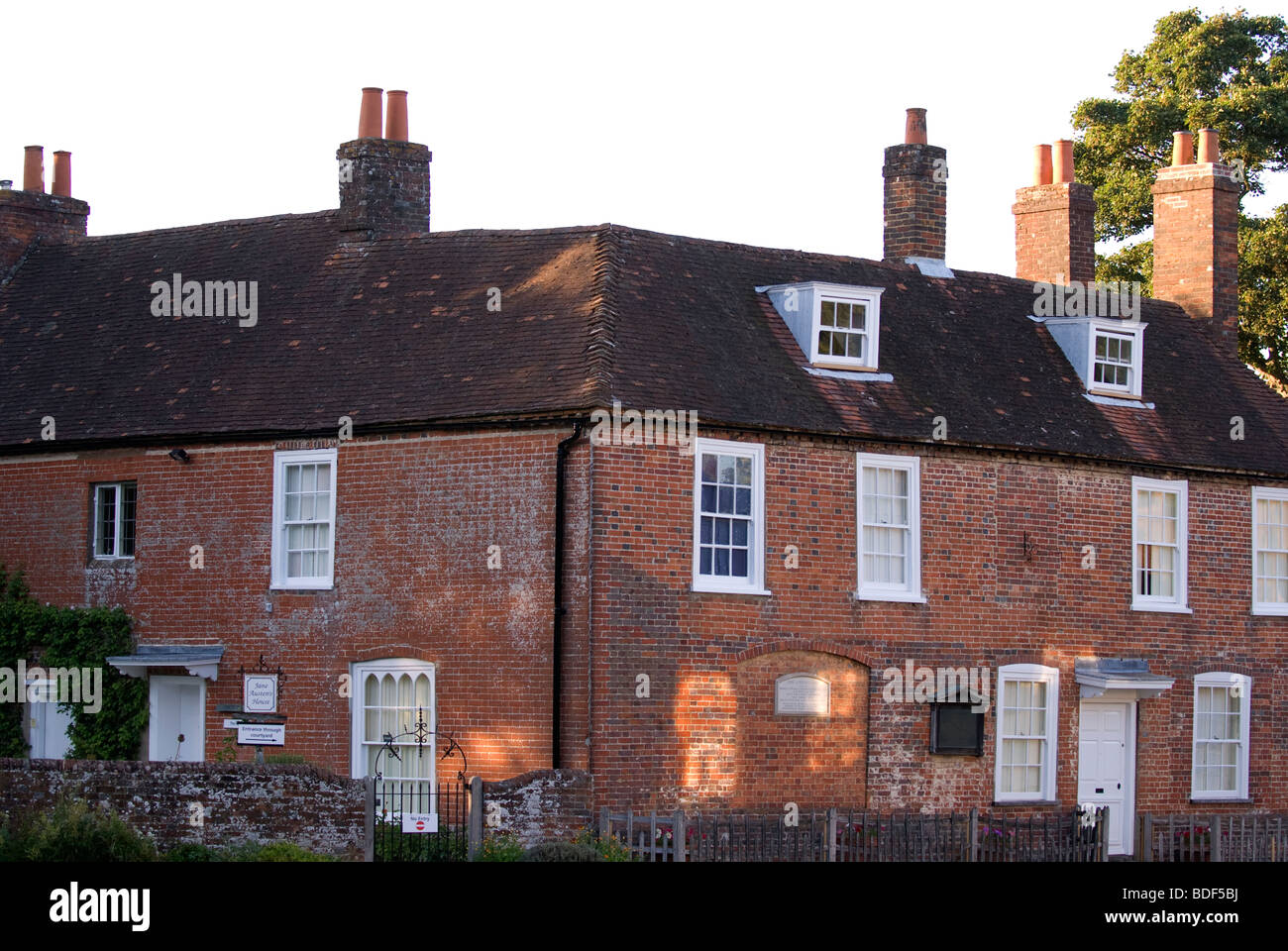 19th century English novelist Jane Austen's home from 1809 until 1817. She lived here with her mother and sister Cassandra... Stock Photo