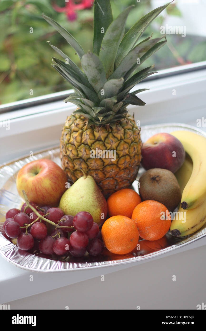 fruit on a windowsil Stock Photo