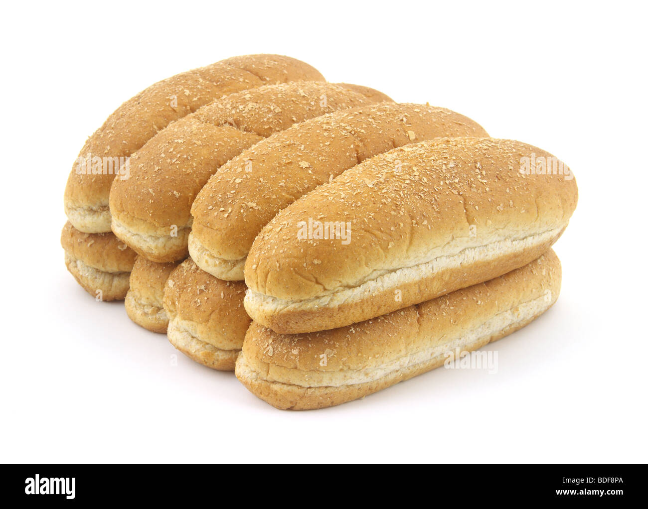 Whole grain wheat hot dog buns Stock Photo Alamy