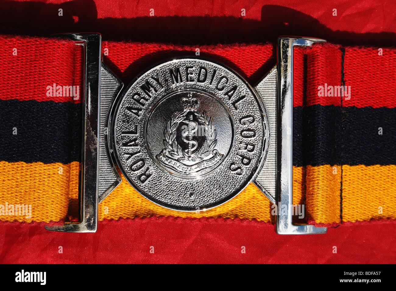 Corp belt Royal Army Medical Corp RAMC showing sword and serpent and