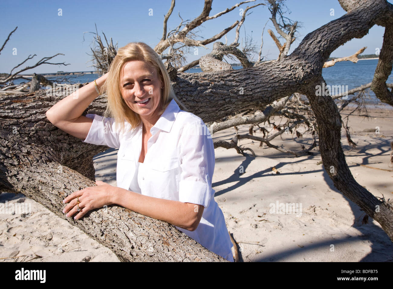 Mature woman outdoors hi-res stock photography and images - Alamy
