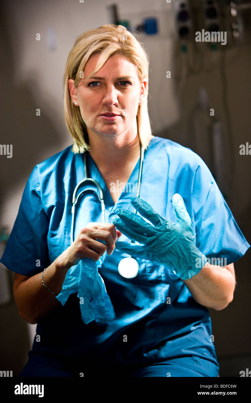 Close up caucasian female nurse hi-res stock photography and images - Alamy