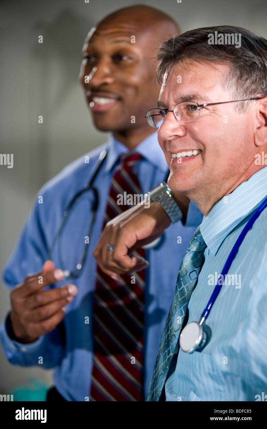 Two Physicians Two african american physicians hi-res stock photography and images - Alamy