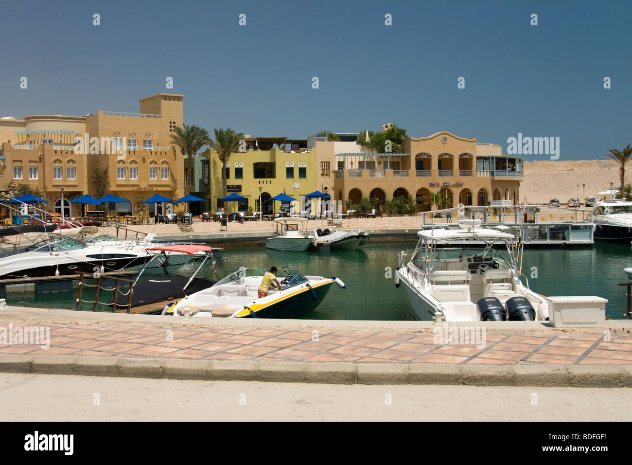 Abu Tig Marina, El Gouna, Hurghada,Red Sea, Egypt Stock Photo