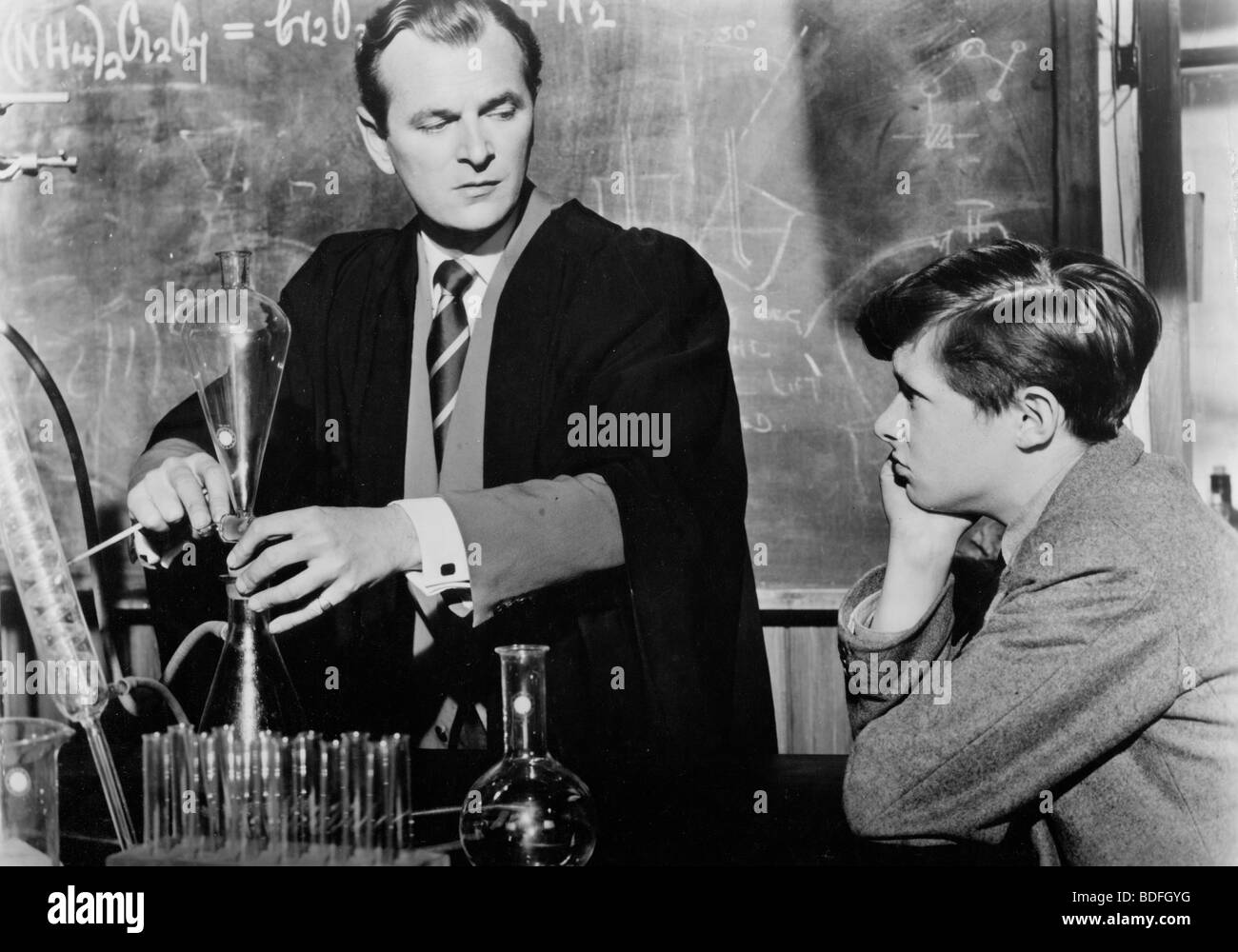 THE BROWNING VERSION  - 1951 GDF film with Nigel Patrick as the teacher Stock Photo