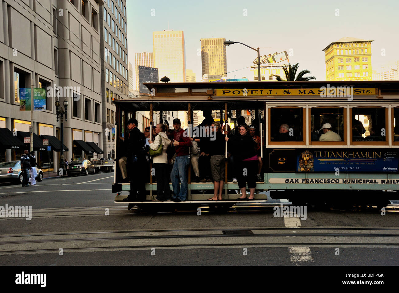 Tramcars or Cable cars in San Francisco Stock Photo