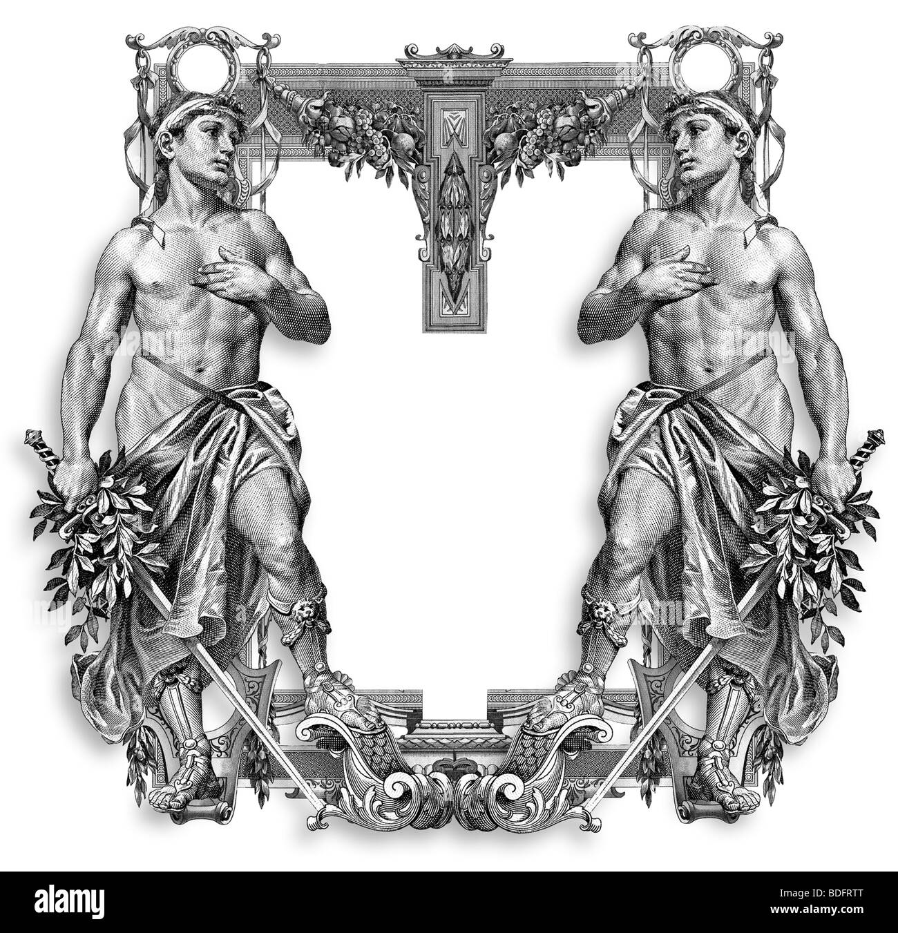 Two Frame Man Victorian frame vintage illustration man Black and White Stock Photos ...