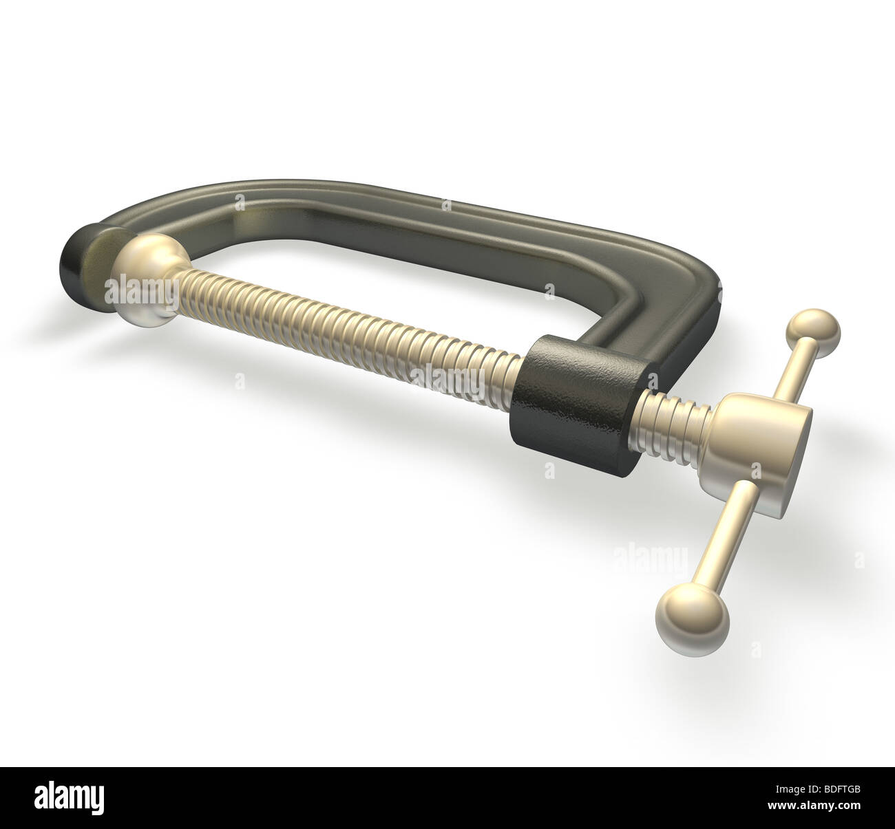 3d render illustration of a clamp or vice Stock Photo