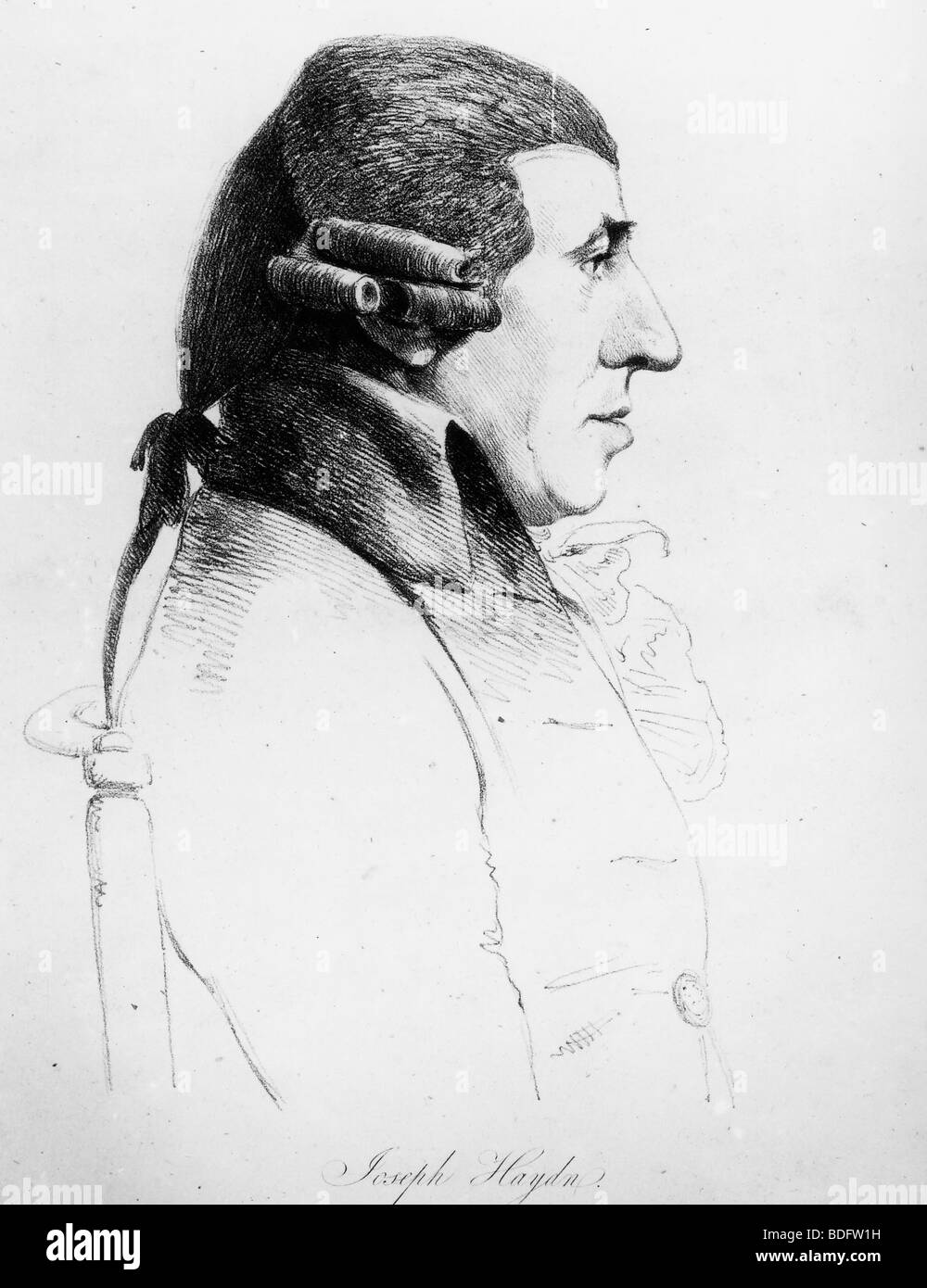FRANZ JOSEPH HAYDN (1732 -1809) Composer born in Rohrau, Austria. Stock Photo