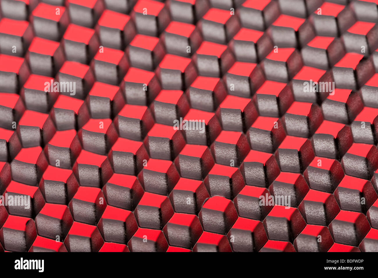 Red gray and black checkerboard pattern Stock Photo