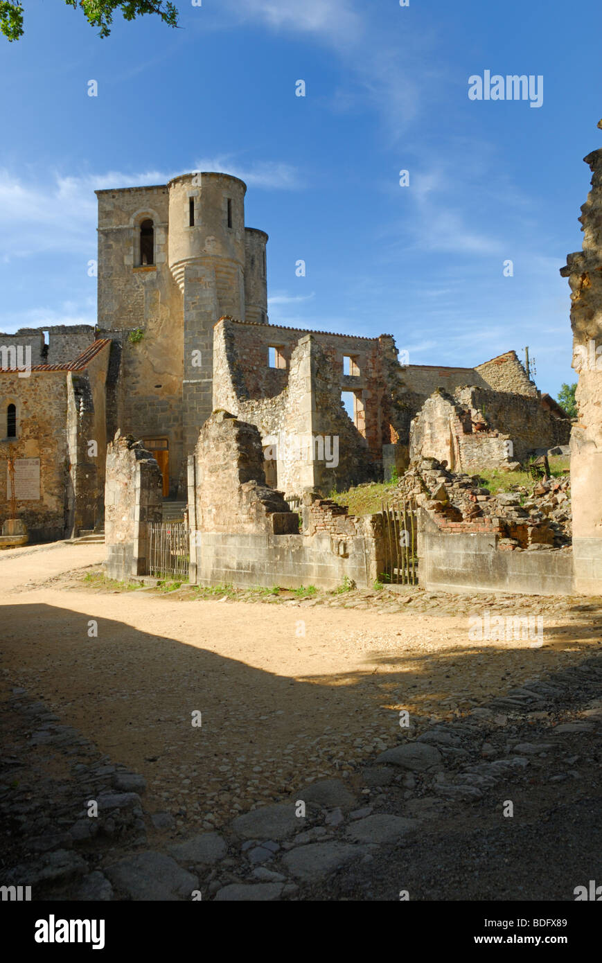 The Martyred Village of Oradour-sur-Glane Stock Photo