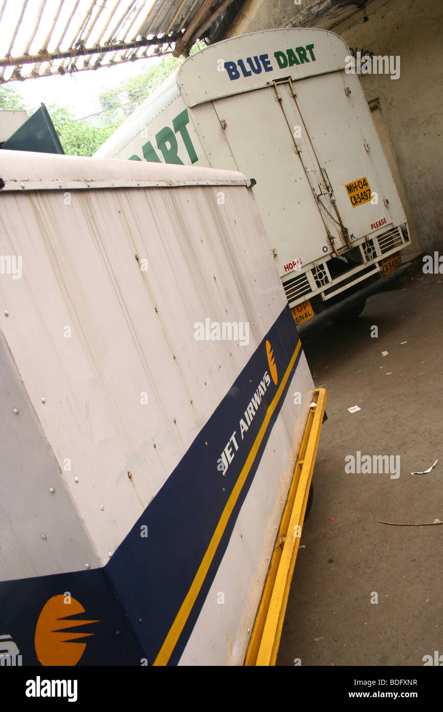 Jet Airways Logistics Carrier Logistics truck Stock Photo Alamy
