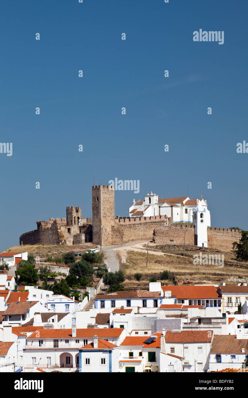 The Alto Alentejo hilltop town of Arraiolos Portugal Stock Photo