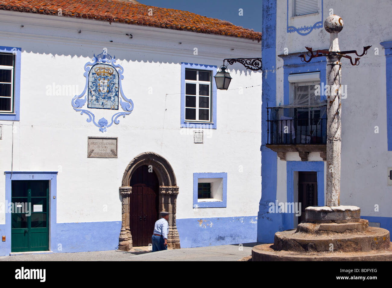 The 17th Century pillory in Arraiolos Alto Alentejo Portugal Stock Photo