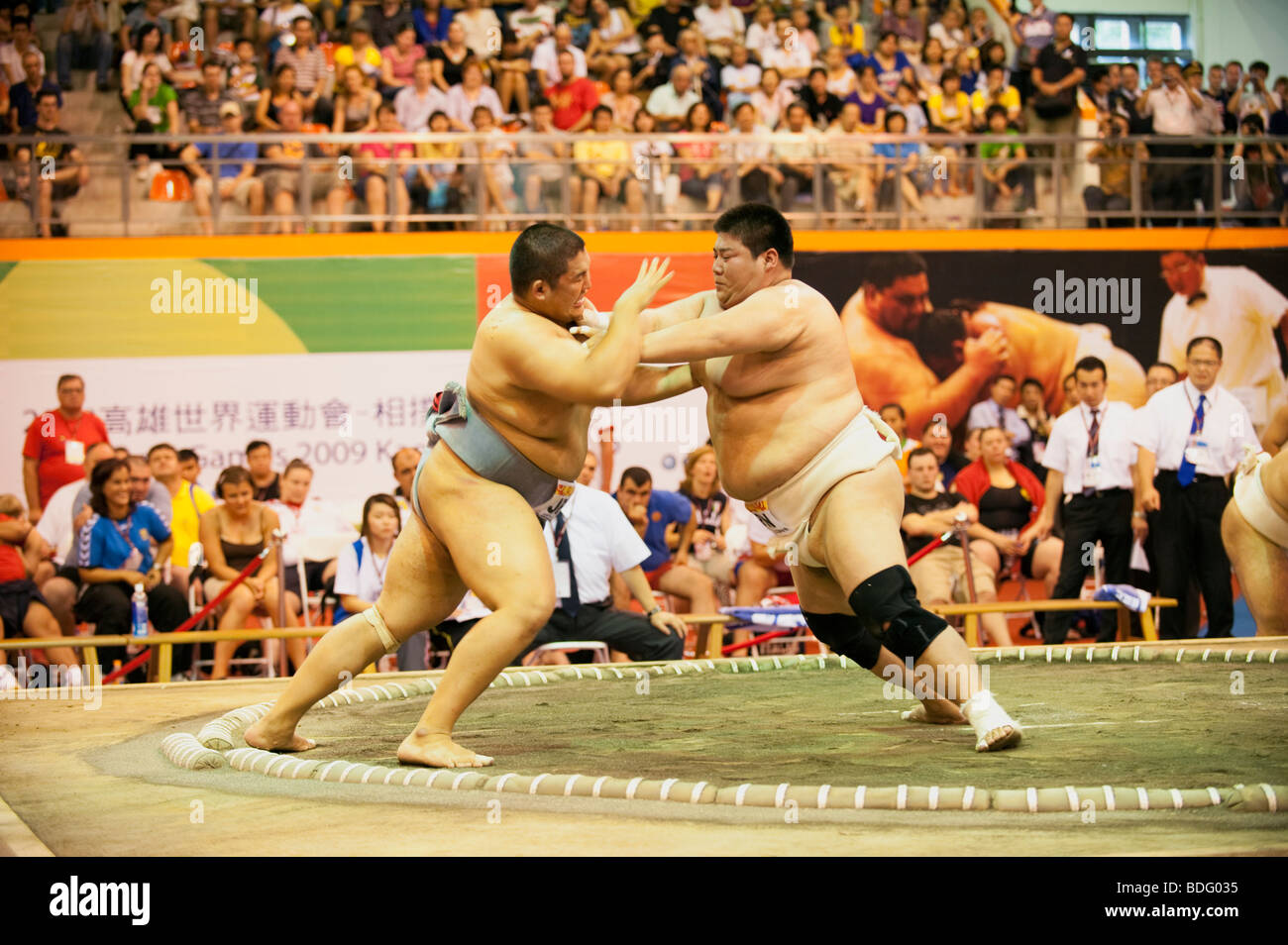 Sumo Wrestling, World Games, Kaohsiung, Taiwan, July 18, 2009 Stock Photo
