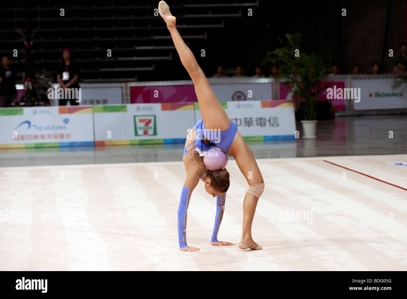 Rhythmic Gymnastics, World Games, Kaohsiung, Taiwan, July 18, 2009 Stock Photo