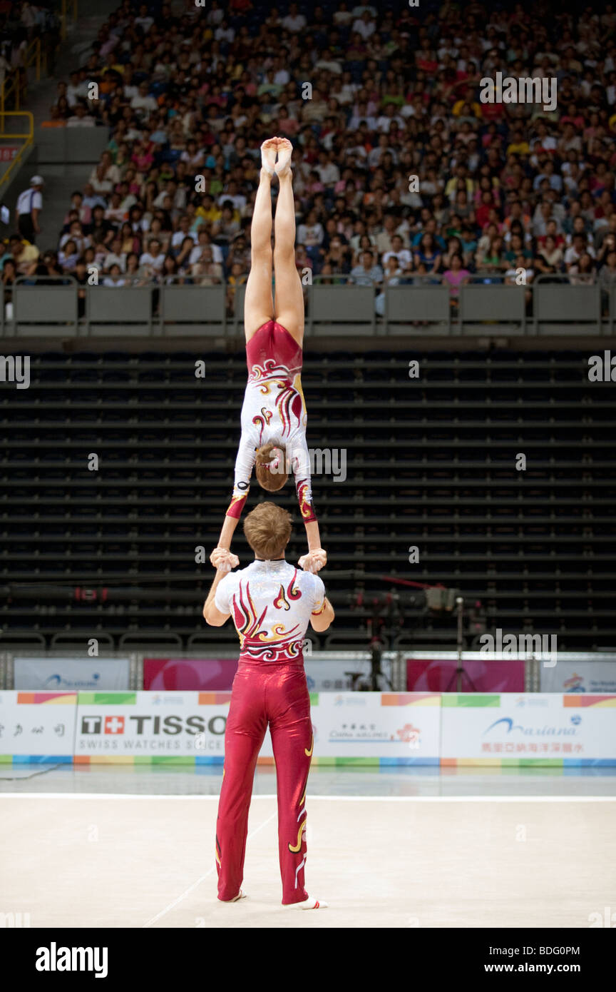 Gymnastics Acrobatics Mixed Pair competition, World Games, Kaohsiung