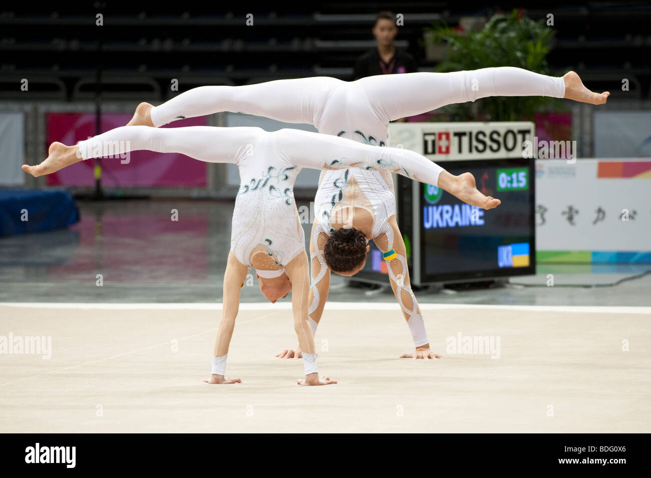 Gymnastics Acrobatics Pair Women competition, World Games, Kaohsiung, Taiwan, July 20, 2009