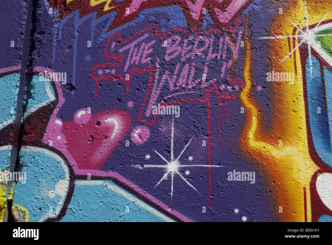The Berlin Wall, Berlin, Germany. Stock Photo