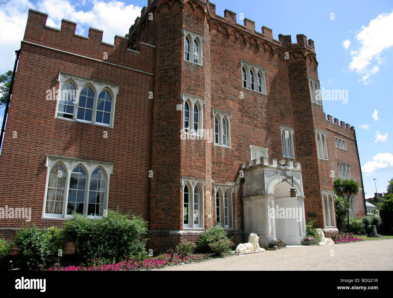 The historic Hertford Castle Stock Photo Alamy